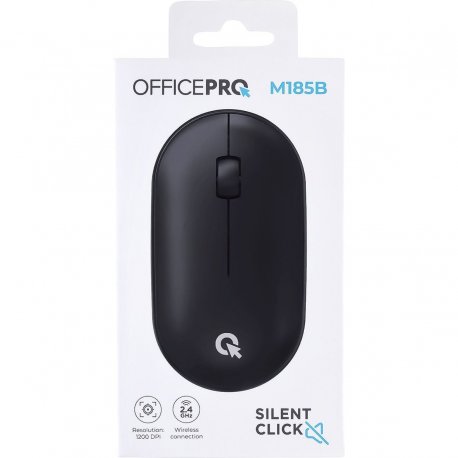 Бездротова миша OfficePro M185B Silent Click Wireless Black (M185B)