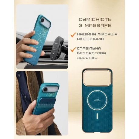 Чехол Pitaka Ultra-Slim Case для iPhone Air Lucid Blue (KI1704AG)
