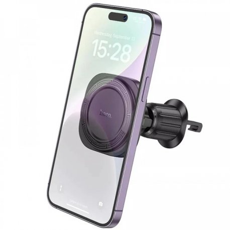 Автотримач HOCO H28 Rainbow Ring Magnetic Car Holder Black
