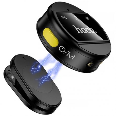 Микрофон-петличка Hoco L22 Bright 2-in-1 Lightning /Type-C Black