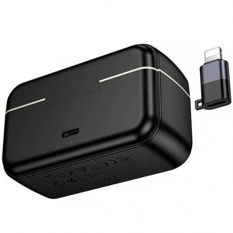 Микрофон-петличка Hoco L22 Bright 2-in-1 Lightning /Type-C Black