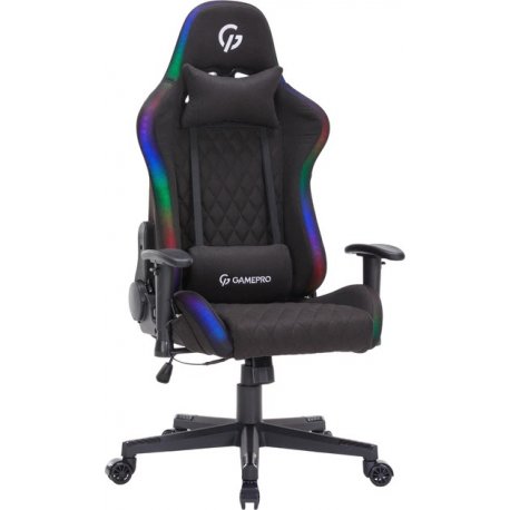 Ігрове крісло GamePro GC700FB RGB Fabric Black (GC700FB)
