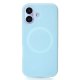 Чехол Liquid Silicone Full для iPhone 17 with MagSafe Blue Fog