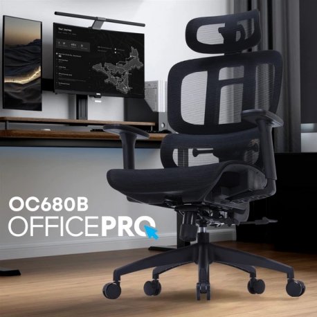 Офісне крісло OfficePro OC680B Black (OC680B)