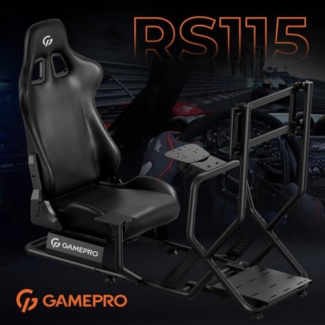 Игровое кресло кокпит GamePro RS115 Black (RS115)