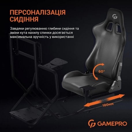 Ігрове крісло кокпіт GamePro RS115 Black (RS115 )