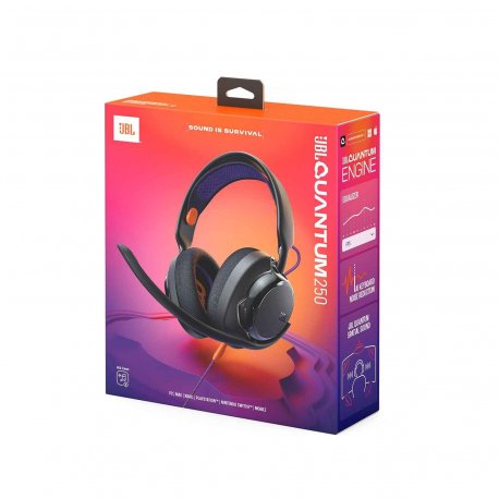 Дротові навушники JBL Quantum 250 Black (JBLQTUM250BLK)