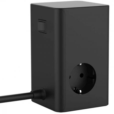 Сетевой фильтр Proove Power Cube 65W (3 розетки 2хType-C/USB) Black (PSPC36801201)