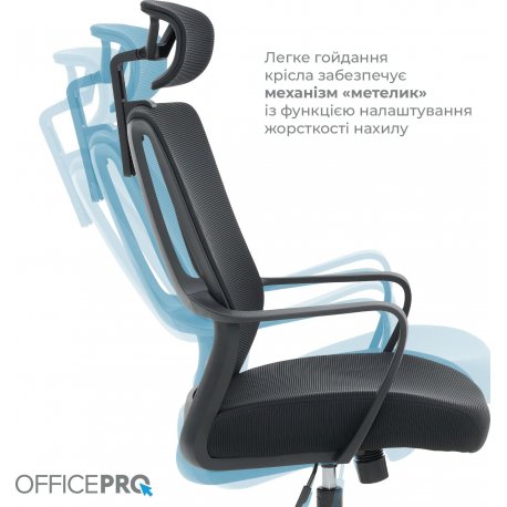 Офисное кресло OfficePro Harmony OC310 Black (OC310-B-B-B)