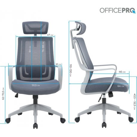 Офисное кресло OfficePro Harmony OC310 Gray (OC310-G-G-G)