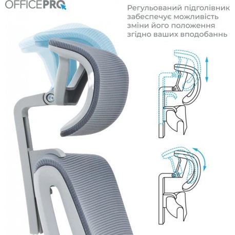 Офисное кресло OfficePro Harmony OC310 Gray (OC310-G-G-G)