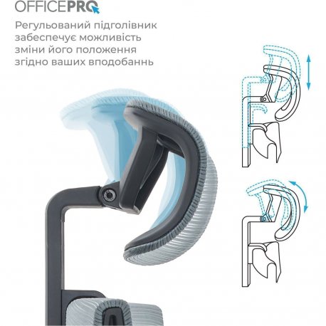 Офісне крісло OfficePro Elegant OC600 Dark Gray (OC600-B-DG-DG)