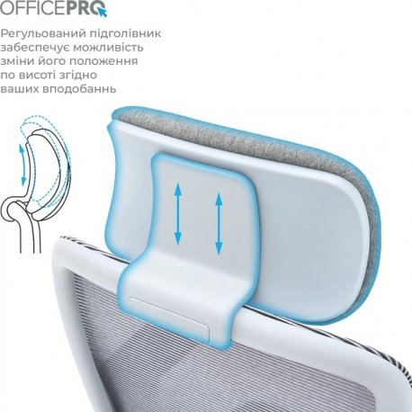 Офисное кресло OfficePro Wave OC670 Gray (OC670-G-G-G)