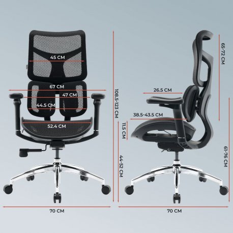 Офисное кресло Sihoo Doro S100 Mesh Black (S100-M301)