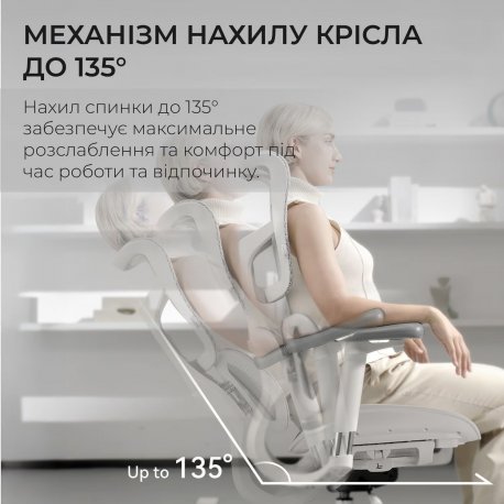 Офисное кресло Sihoo Doro S100 Mesh White (S100-M302)