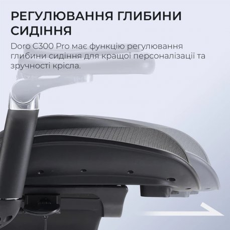 Офисное кресло Sihoo Doro C300 Pro Mesh Black (DORO-C300-PRO-M101)