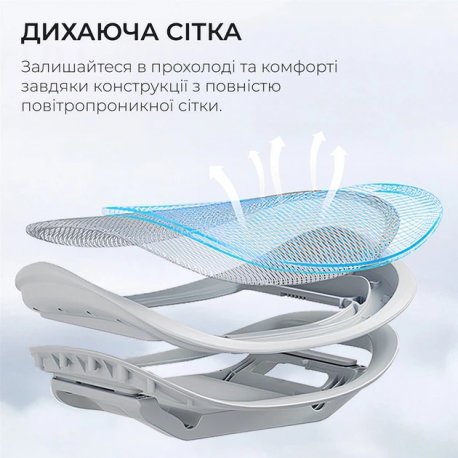 Офісне крісло Sihoo Doro C300 Pro Mesh White (DORO-C300-PRO-M102)