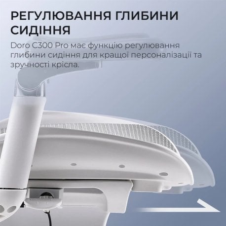 Офісне крісло Sihoo Doro C300 Pro Mesh White (DORO-C300-PRO-M102)