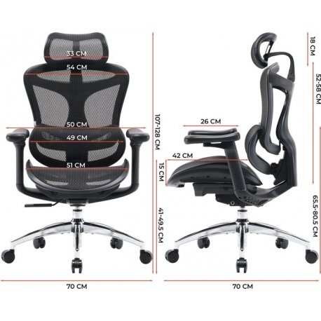 Офисное кресло Sihoo Doro C300L Mesh Black (DORO-C300L-A3-101)