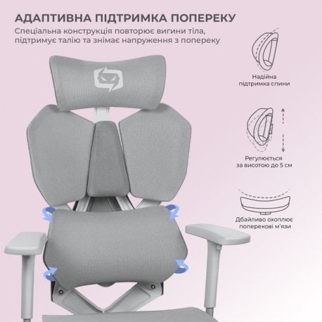 Gaming chair Sihoo Xallking X5C Mesh Gray (X5FC-N101)