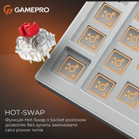 Клавиатура игровая GamePro MK126 Genesis Silverlight (MK126)