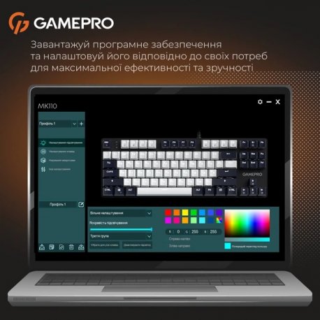 Клавиатура игровая GamePro Genesis Metallic MK110B Outemu Red Switch Black (MK110B)
