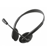 Гарнитура проводная Trust Primo headset Black (21665)