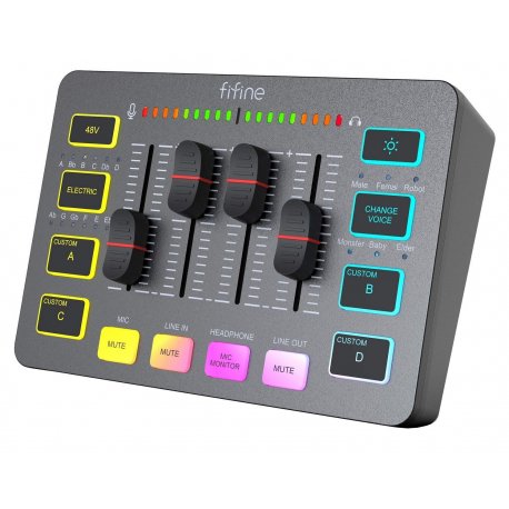 Мікшерний пульт Fifine Sound Card Black (SC3)
