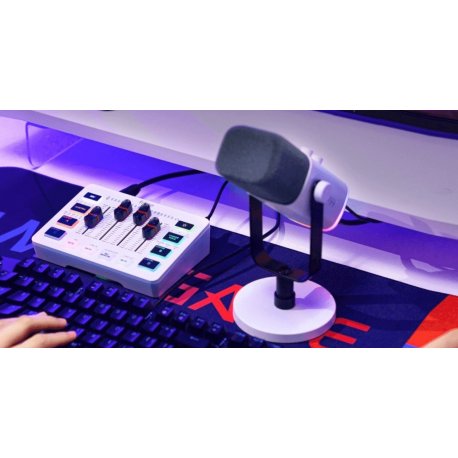 Мікшерний пульт Fifine Sound Card White (SC3W)