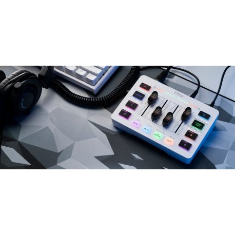 Мікшерний пульт Fifine Sound Card White (SC3W)