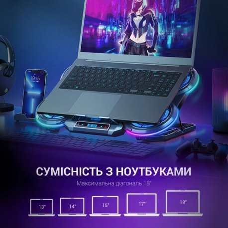 Подставка для ноутбука GamePro CP770 Black (CP770)