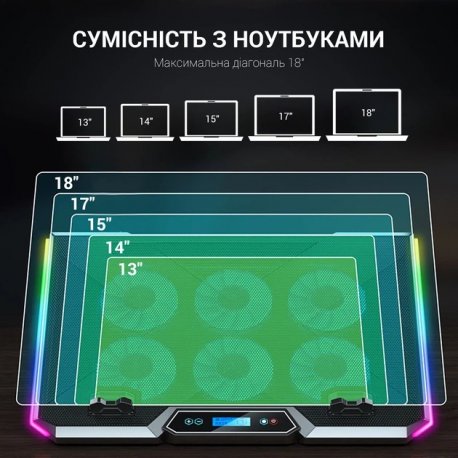Подставка для ноутбука GamePro CP890 Black (CP890)