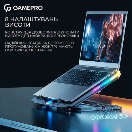 Підставка для ноутбука GamePro CP1040 Black (CP1040)