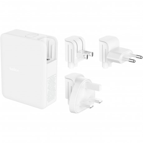 Сетевое зарядное устройство Belkin 3xType-C+USB GAN PD PPS 140W White (WCH014BTWH)