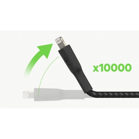 Кабель Belkin USB-A to Lightning (2m) Black (CAA002BT2MBK)