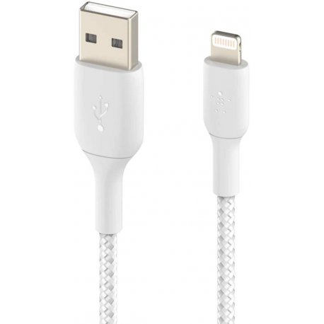 Кабель Belkin USB-A to Lightning (2m) White (CAA002BT2MWH)