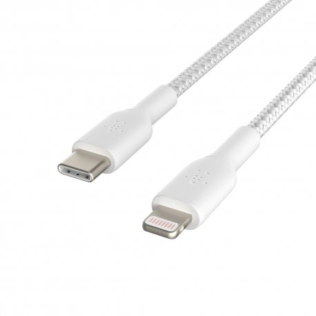 Кабель Belkin USB-C to Lightning 30W (2m) White (CAA004BT2MWH)
