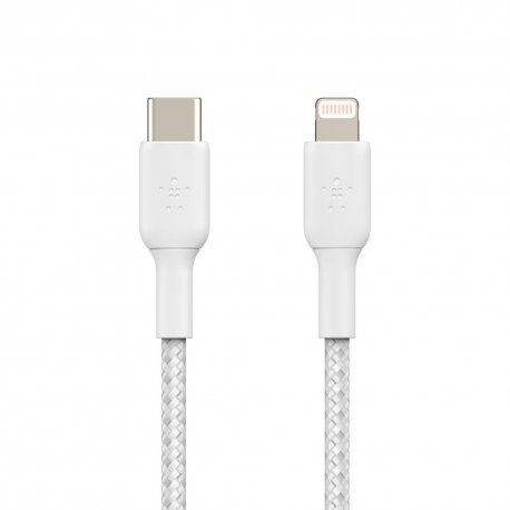 Кабель Belkin USB-C to Lightning 30W (2m) White (CAA004BT2MWH)
