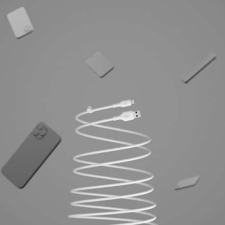 Кабель Belkin USB-A to Lightning (1m) White (CAA008BT1MWH)