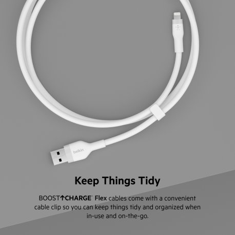 Кабель Belkin USB-A to Lightning (1m) White (CAA008BT1MWH)