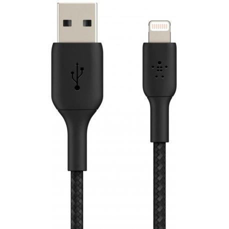 Кабель Belkin USB-A to Lightning (2m) Black (CAA002BT2MBK)