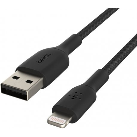 Кабель Belkin USB-A to Lightning (2m) Black (CAA002BT2MBK)