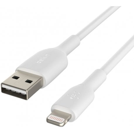 Кабель Belkin USB-A to Lightning PVC (2m) White (CAA001BT2MWH)