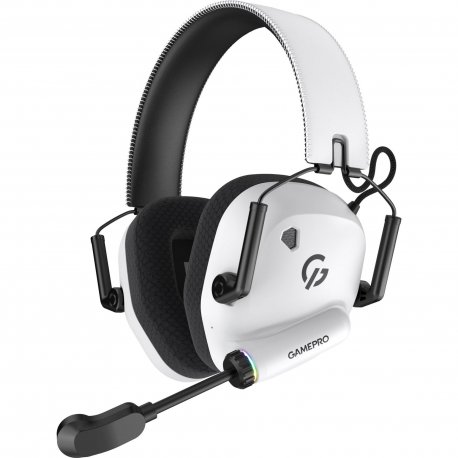 Ігрова гарнітура бездротова GamePro Genesis Mercury Pro 3-Mode White (HSW120W)