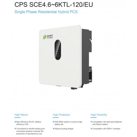 Гібридний інвертор CHINT CPS SCE6KTL-120/EU 6kW White (CPS SCE6KTL-120/EU)