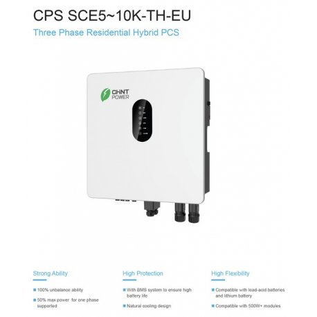Гібридний інвертор CHINT SCE10K-TH-EU White (SCE10K-TH-EU)