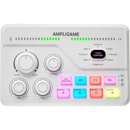 Микшерный пульт Fifine Sound Card White (SC8W)
