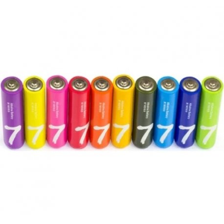 Набор батареек Cuktech Rainbow AAA Alkaline (10шт) (B07)