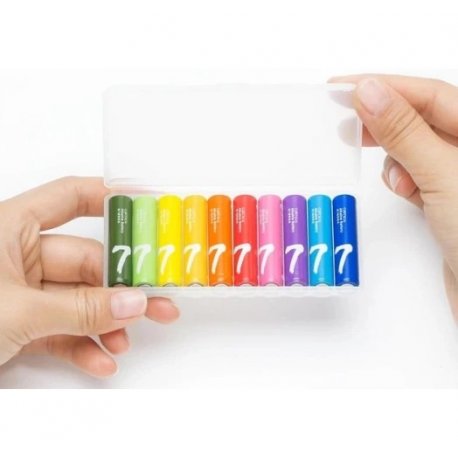 Набор батареек Cuktech Rainbow AAA Alkaline (10шт) (B07)