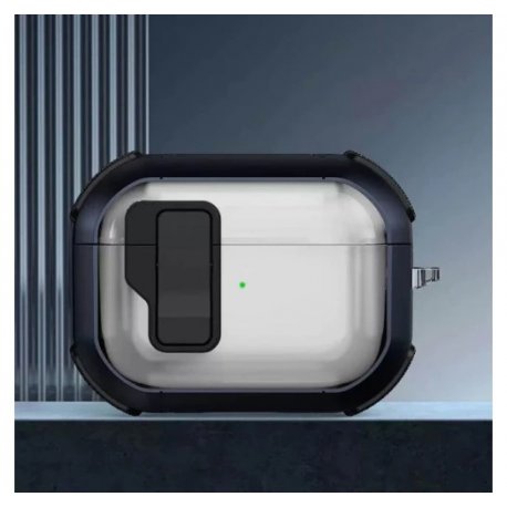 Чехол Epic Locking Button для Airpods Pro 2 (Blue)
